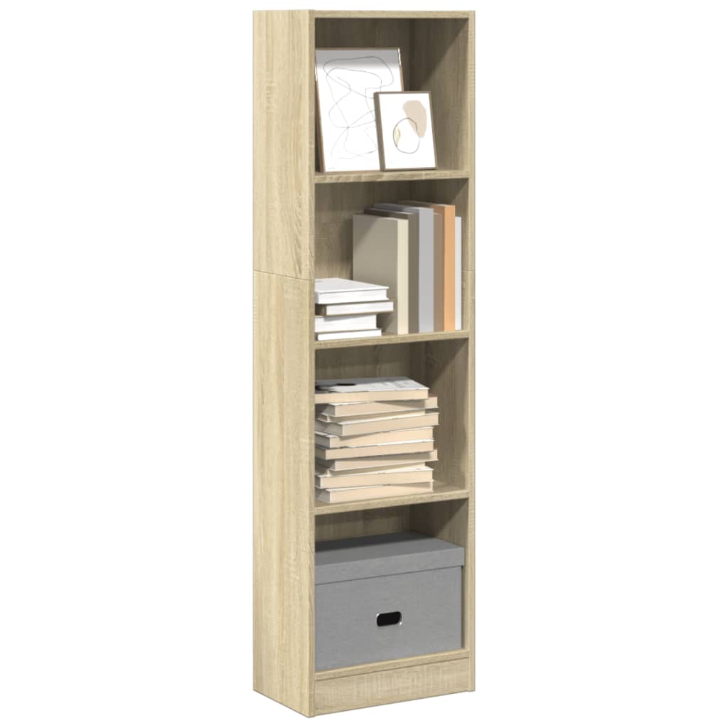 Bibliothèque 80X24X Bois D'ingénierie Chêne Sonoma