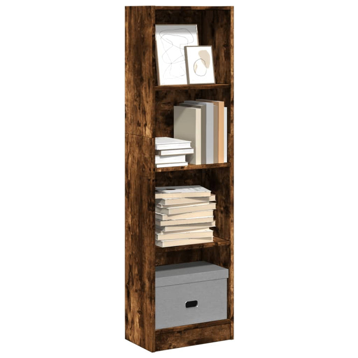 Bibliothèque 60X24X Bois D'ingénierie Chêne Fumé