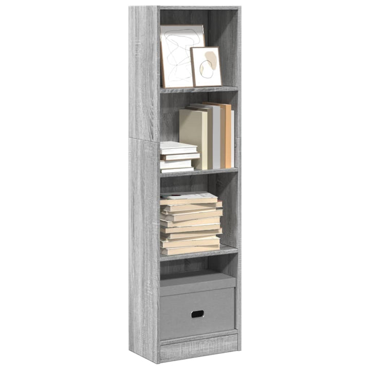 Bibliothèque 80X24X Bois D'ingénierie Sonoma Gris