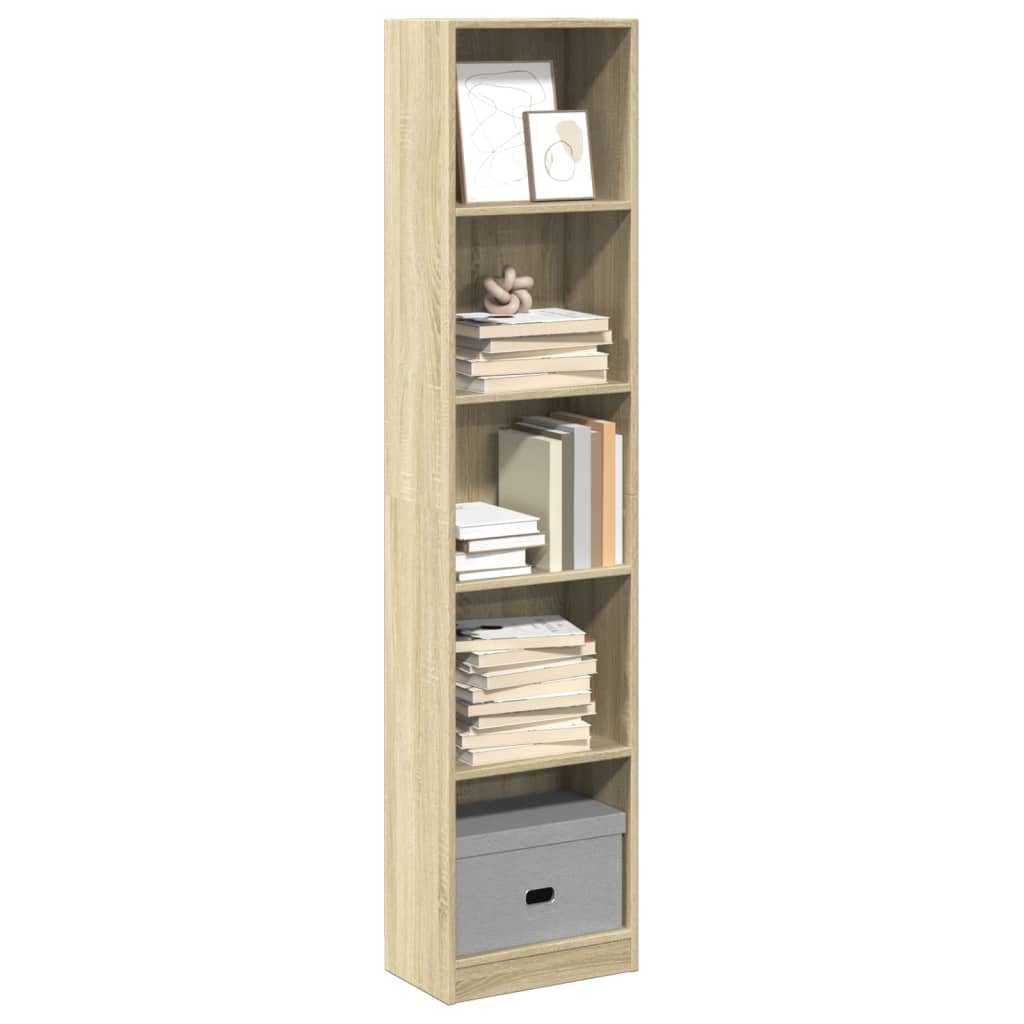 Bibliothèque 80X24X Bois D'ingénierie Chêne Sonoma
