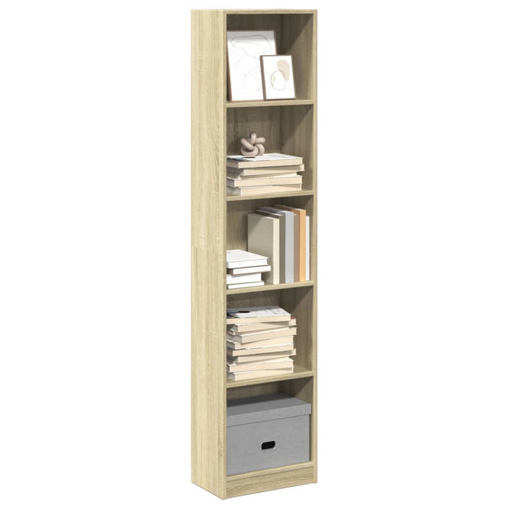 Bibliothèque 80X24X Bois D'ingénierie Chêne Sonoma