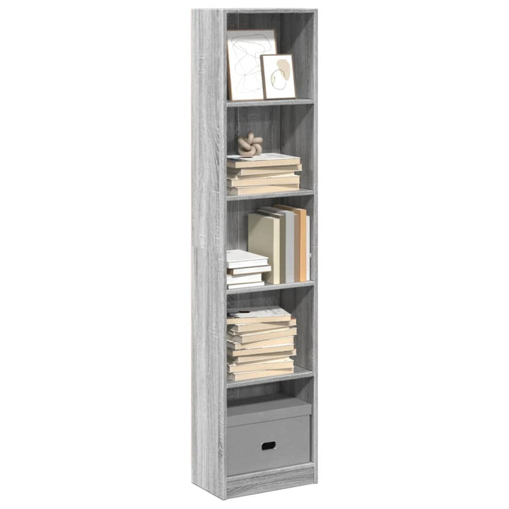 Bibliothèque 80X24X Bois D'ingénierie Sonoma Gris