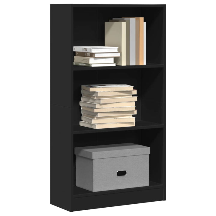 Bibliothèque 80X24X Bois D'ingénierie Noir