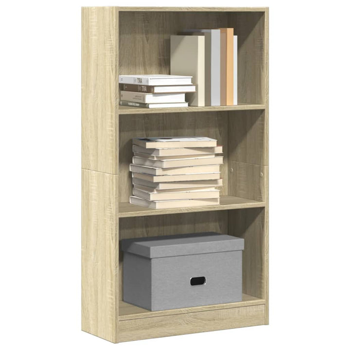 Bibliothèque 80X24X Bois D'ingénierie Chêne Sonoma
