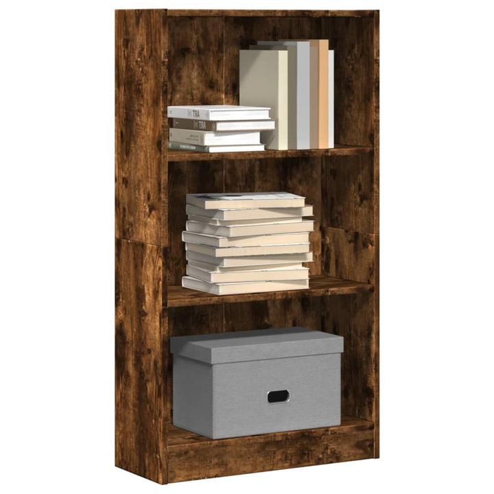 Bibliothèque 60X24X Bois D'ingénierie Chêne Fumé