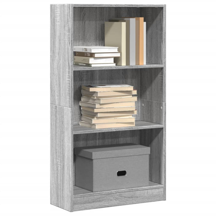 Bibliothèque 80X24X Bois D'ingénierie Sonoma Gris