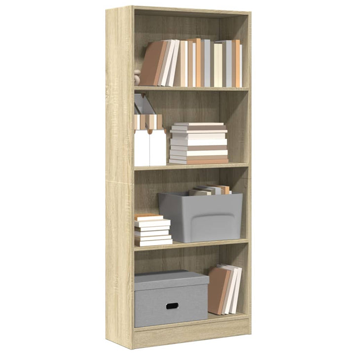 Bibliothèque 80X24X Bois D'ingénierie Chêne Sonoma