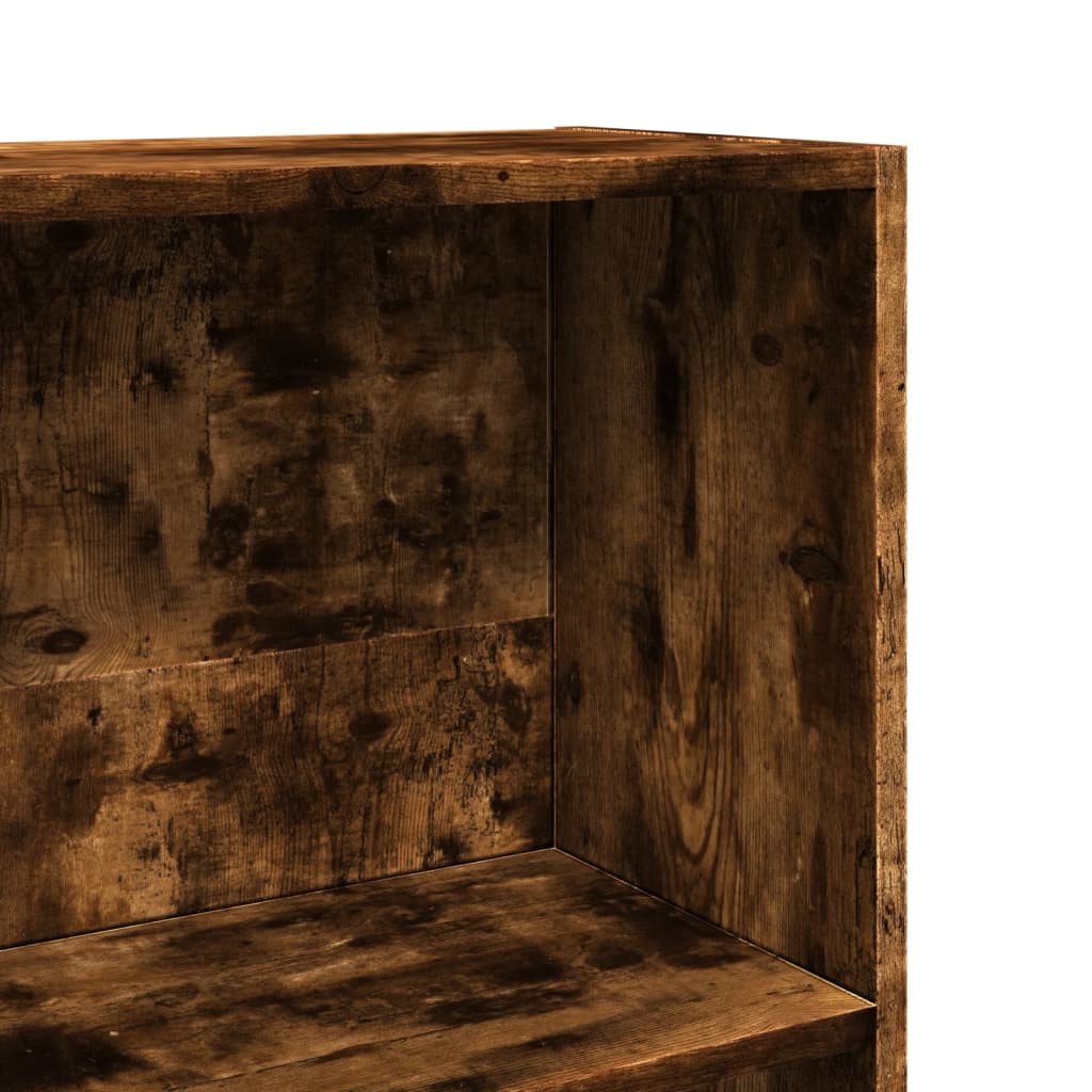 Bibliothèque 60X24X Bois D'ingénierie Chêne Fumé