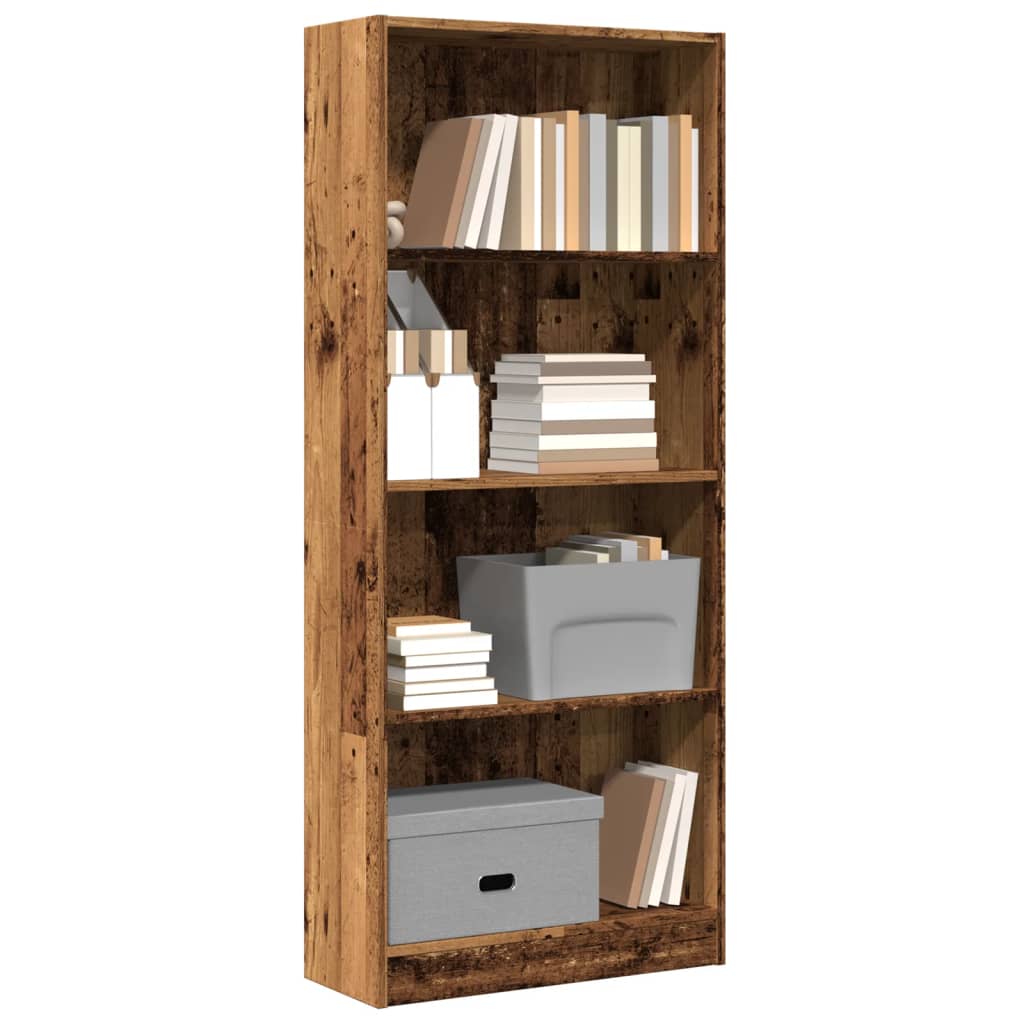 Bibliothèque 60X24X Bois D'ingénierie Vieux Bois