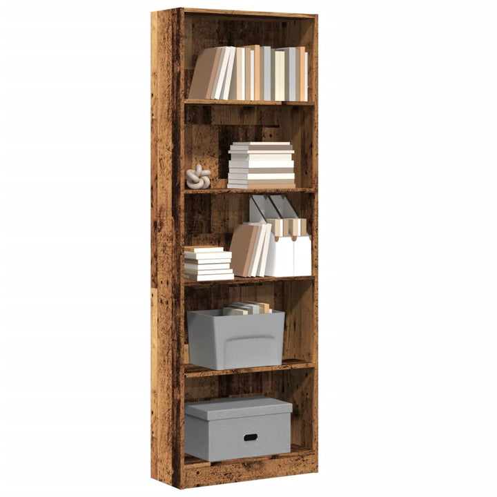 Bibliothèque 60X24X Bois D'ingénierie Vieux Bois