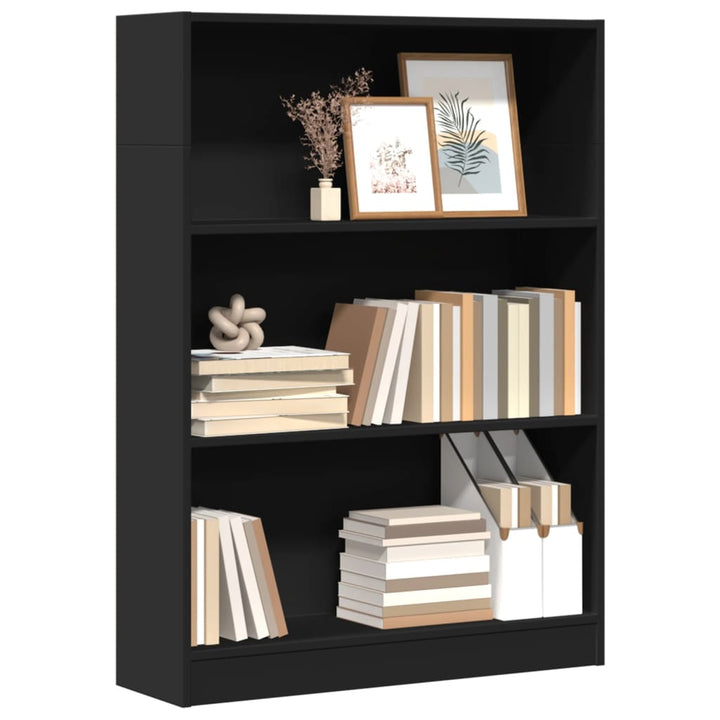 Bibliothèque 80X24X Bois D'ingénierie Noir
