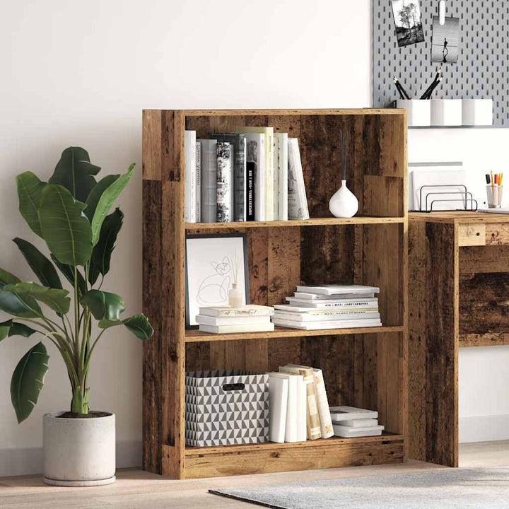 Bibliothèque 60X24X Bois D'ingénierie Vieux Bois