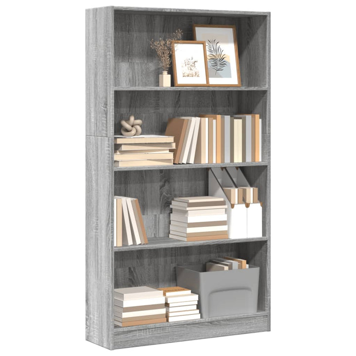 Bibliothèque 80X24X Bois D'ingénierie Sonoma Gris
