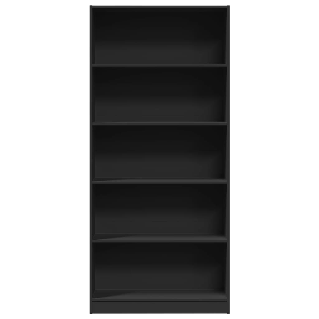 Bibliothèque 80X24X Bois D'ingénierie Noir