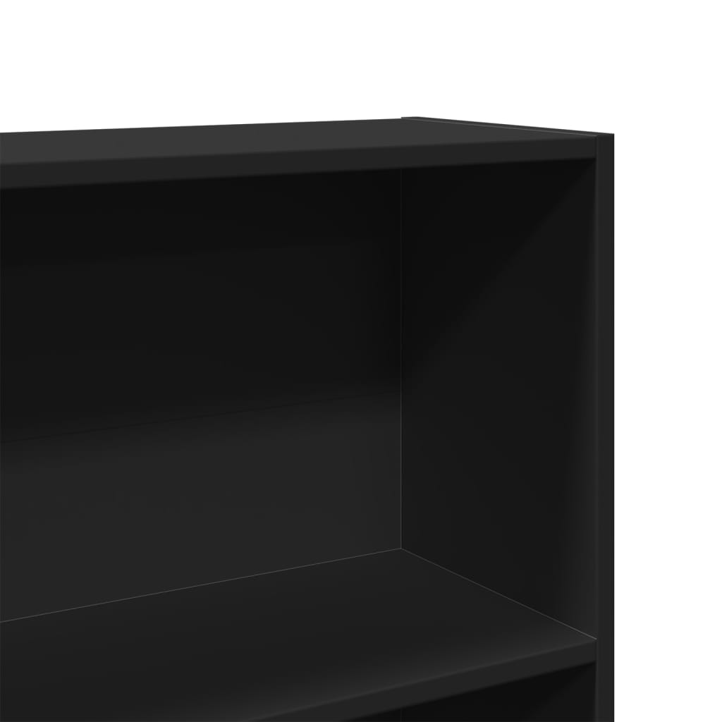 Bibliothèque 80X24X Bois D'ingénierie Noir