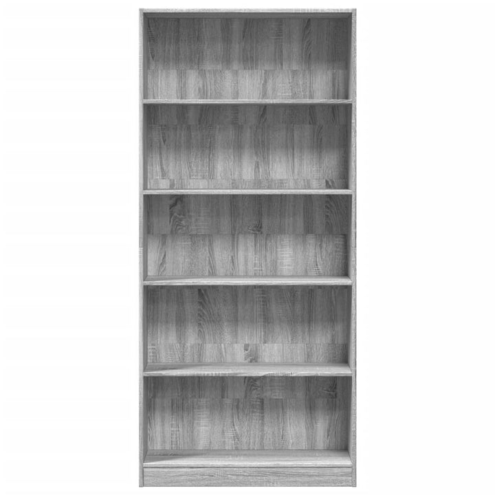 Bibliothèque 80X24X Bois D'ingénierie Sonoma Gris