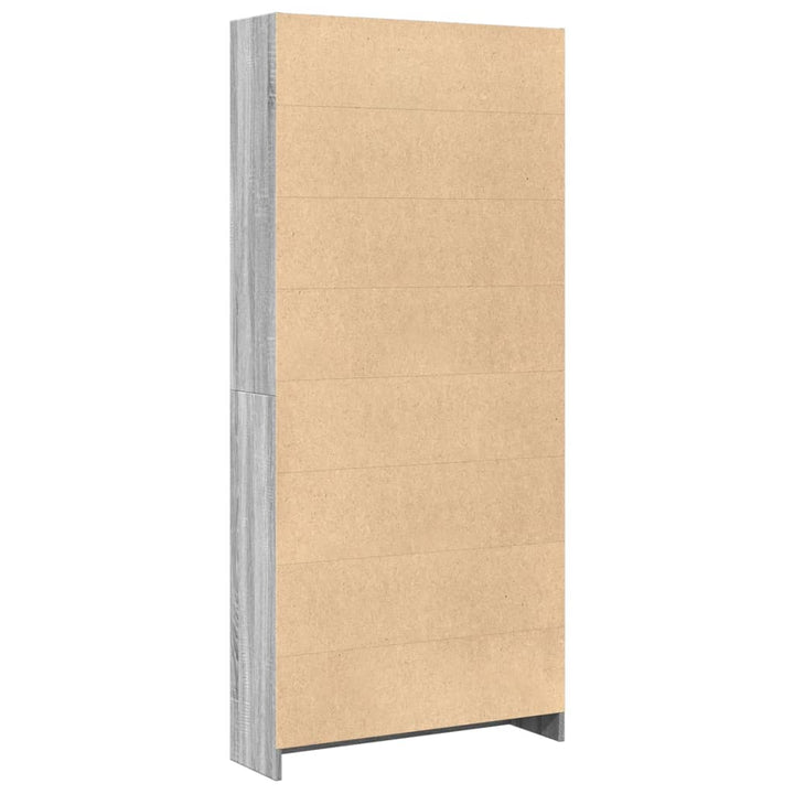 Bibliothèque 80X24X Bois D'ingénierie Sonoma Gris
