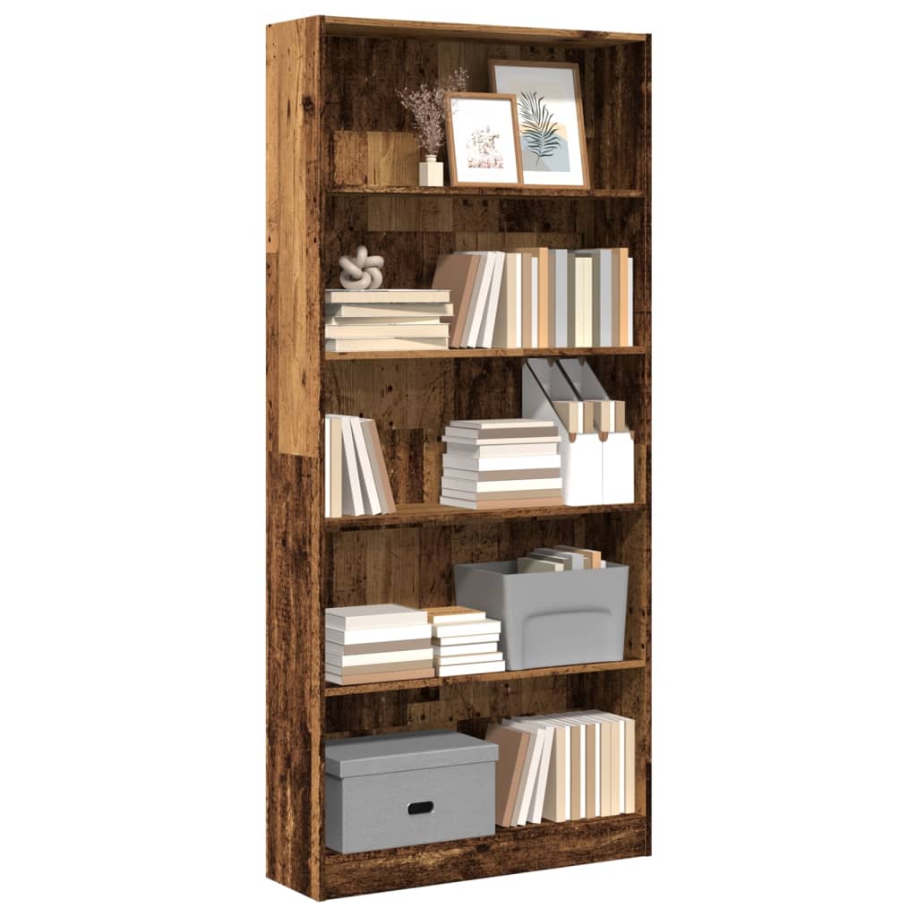 Bibliothèque 60X24X Bois D'ingénierie Vieux Bois