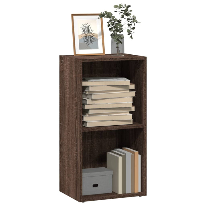 Bibliothèque 80X30X Bois D'ingénierie Chêne Marron