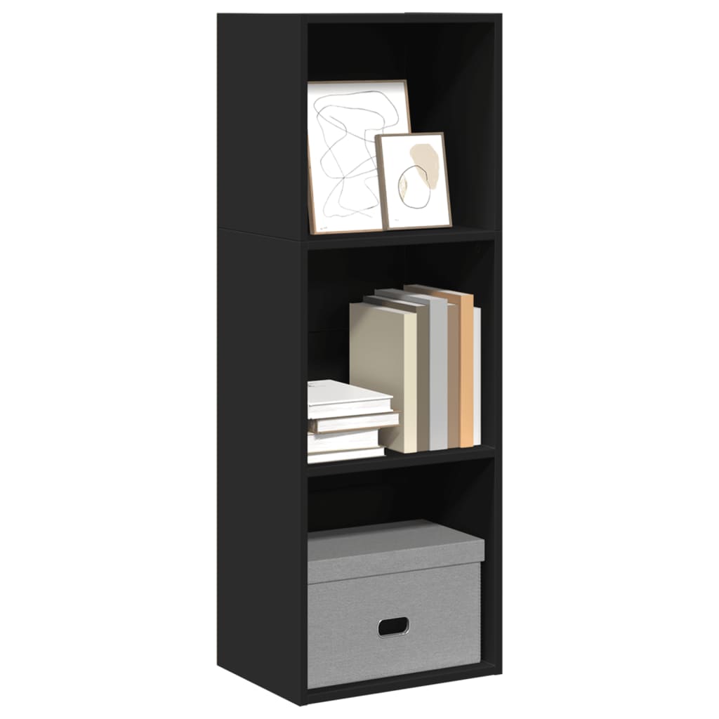 Bibliothèque 80X30X76,5 Cm Bois D'ingénierie Noir
