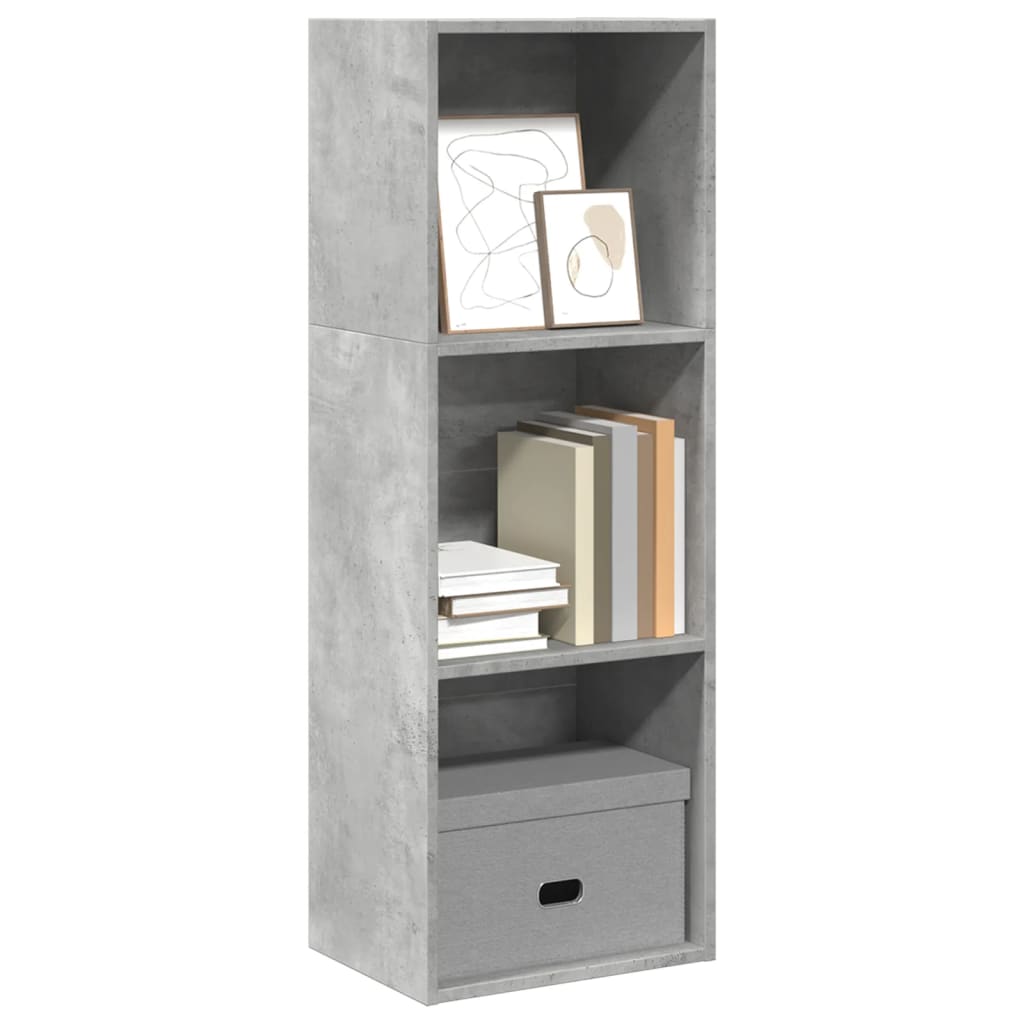 Bibliothèque 60X30X Bois D'ingénierie Gris Béton