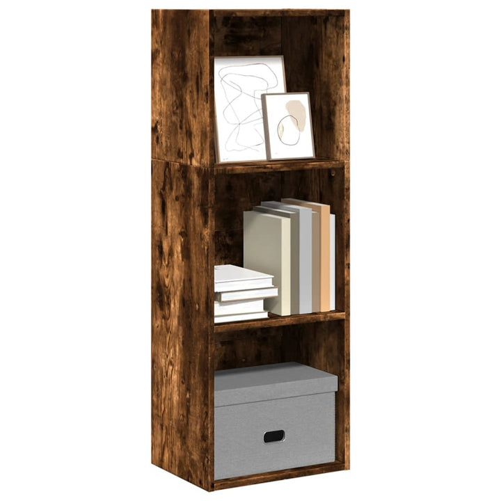 Bibliothèque 80X30X Bois D'ingénierie Chêne Fumé