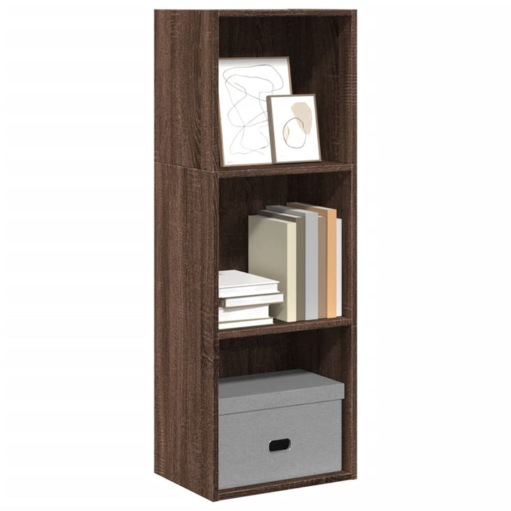 Bibliothèque 80X30X Bois D'ingénierie Chêne Marron