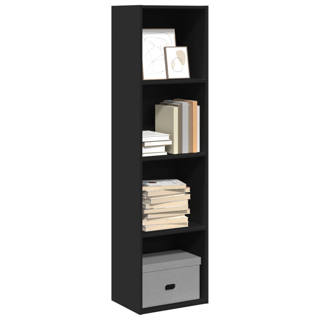 Bibliothèque 80X30X76,5 Cm Bois D'ingénierie Noir