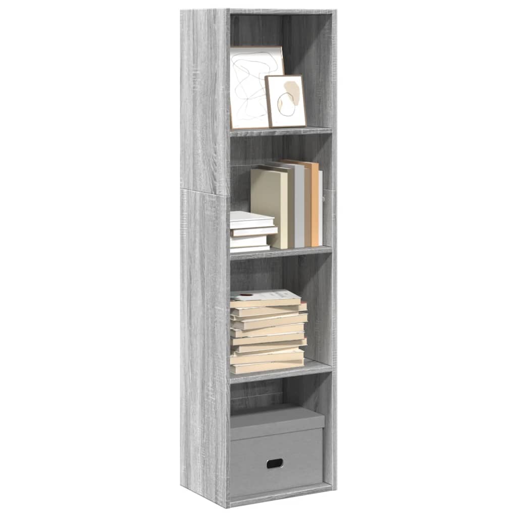Bibliothèque 80X30X Bois D'ingénierie Sonoma Gris