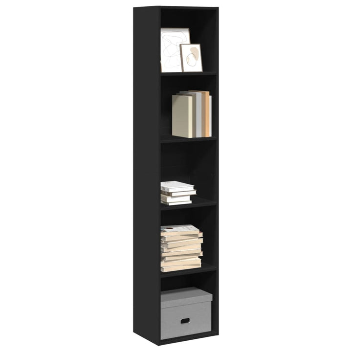 Bibliothèque 80X30X76,5 Cm Bois D'ingénierie Noir