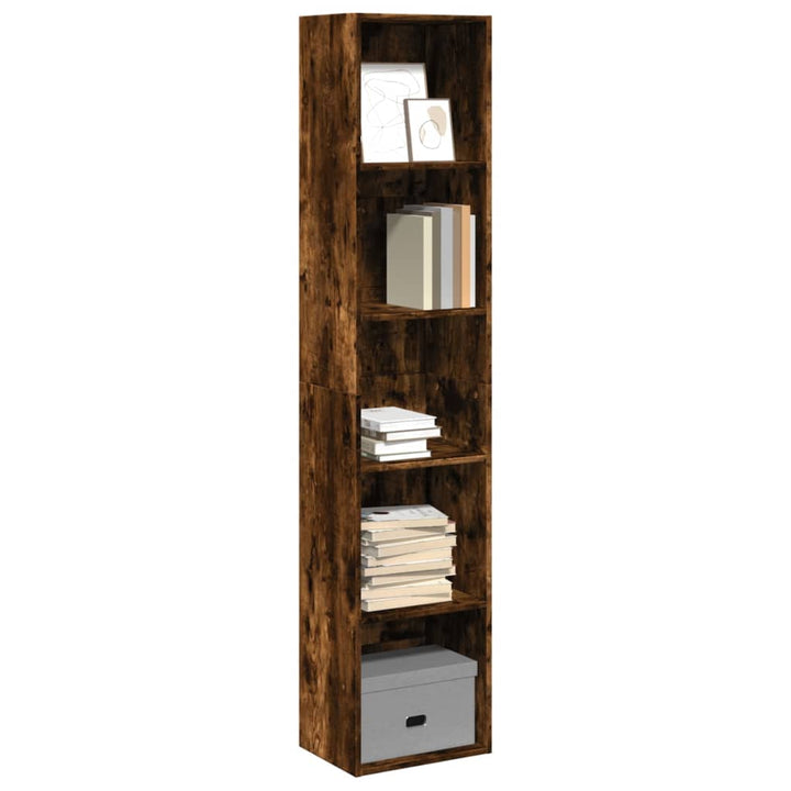 Bibliothèque 80X30X Bois D'ingénierie Chêne Fumé