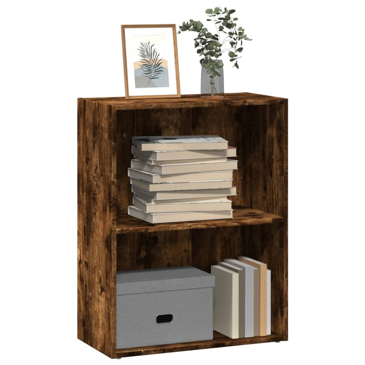 Bibliothèque 80X30X Bois D'ingénierie Chêne Fumé