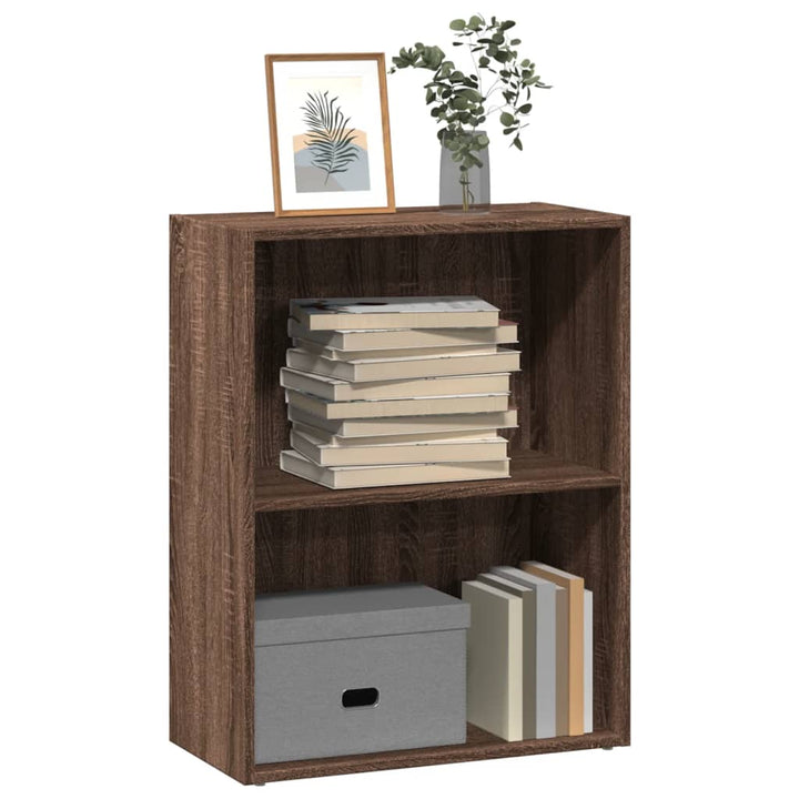 Bibliothèque 80X30X Bois D'ingénierie Chêne Marron