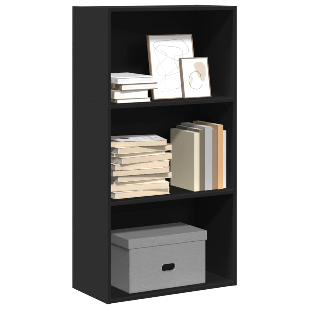 Bibliothèque 80X30X76,5 Cm Bois D'ingénierie Noir