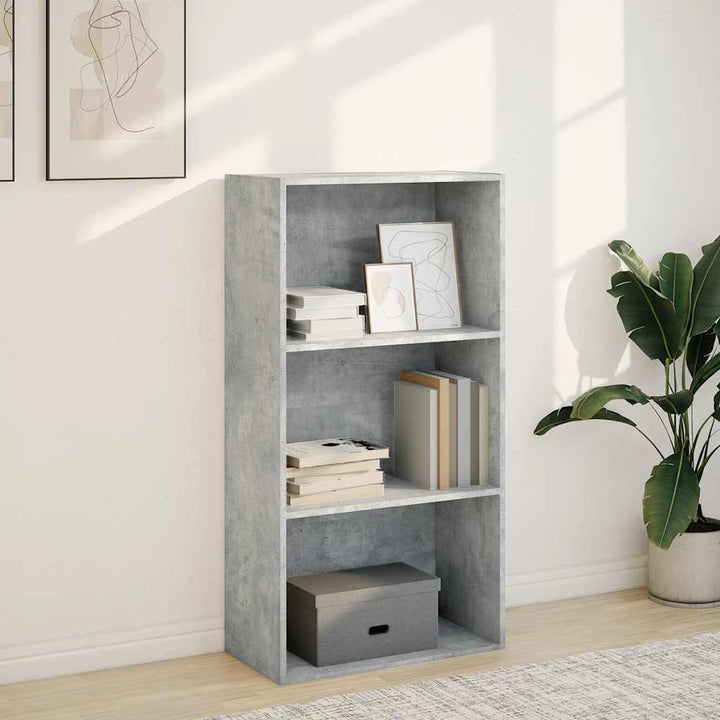Bibliothèque 60X30X Bois D'ingénierie Gris Béton