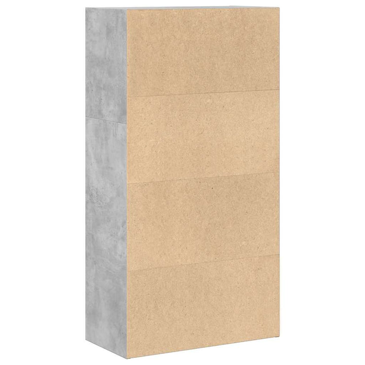 Bibliothèque 60X30X Bois D'ingénierie Gris Béton