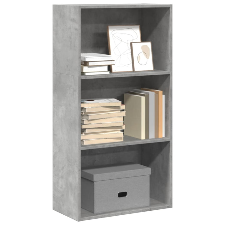 Bibliothèque 60X30X Bois D'ingénierie Gris Béton
