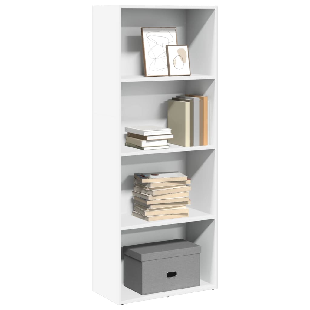 Bibliothèque 60X30X76,5 Cm Bois D'ingénierie Blanc