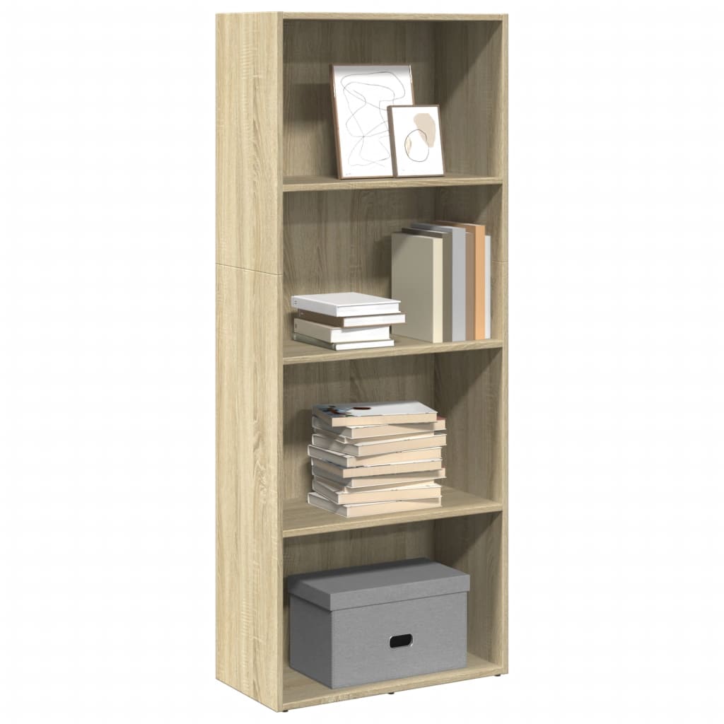 Bibliothèque 80X30X Bois D'ingénierie Chêne Sonoma