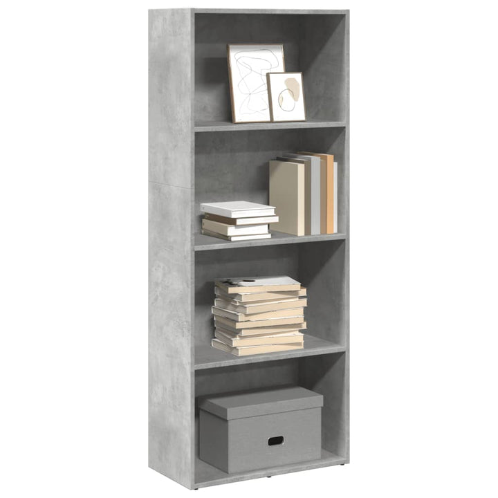 Bibliothèque 60X30X Bois D'ingénierie Gris Béton