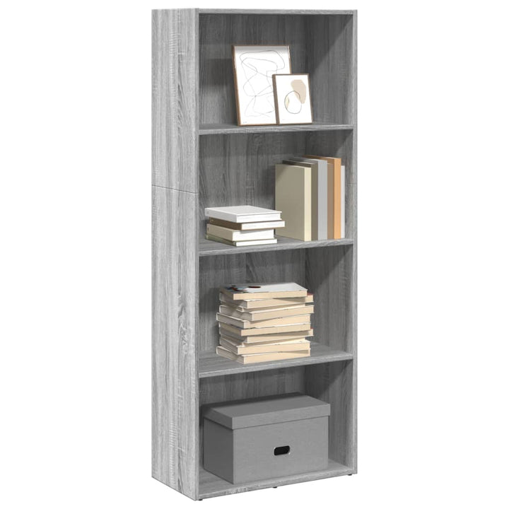 Bibliothèque 80X30X Bois D'ingénierie Sonoma Gris