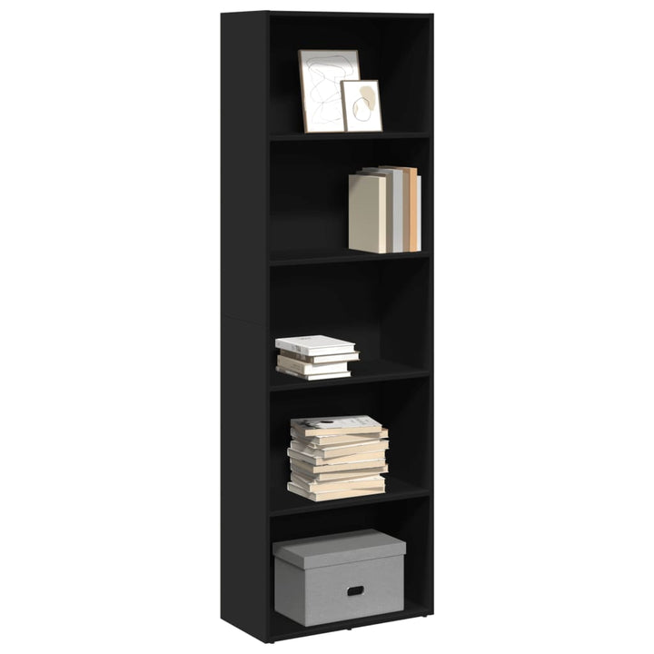 Bibliothèque 80X30X76,5 Cm Bois D'ingénierie Noir
