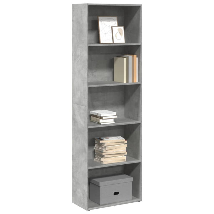 Bibliothèque 60X30X Bois D'ingénierie Gris Béton