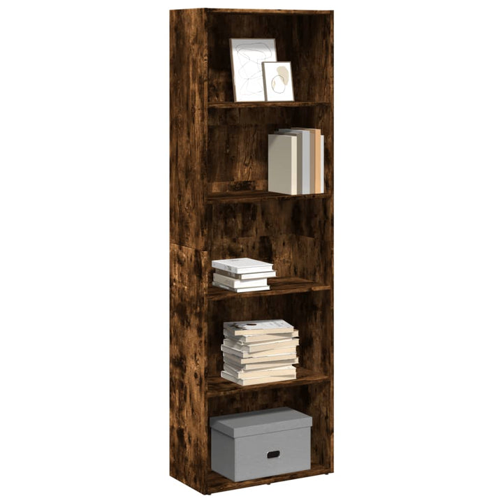Bibliothèque 80X30X Bois D'ingénierie Chêne Fumé