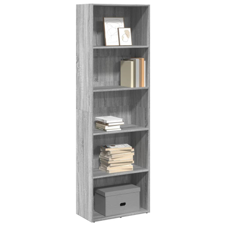 Bibliothèque 80X30X Bois D'ingénierie Sonoma Gris