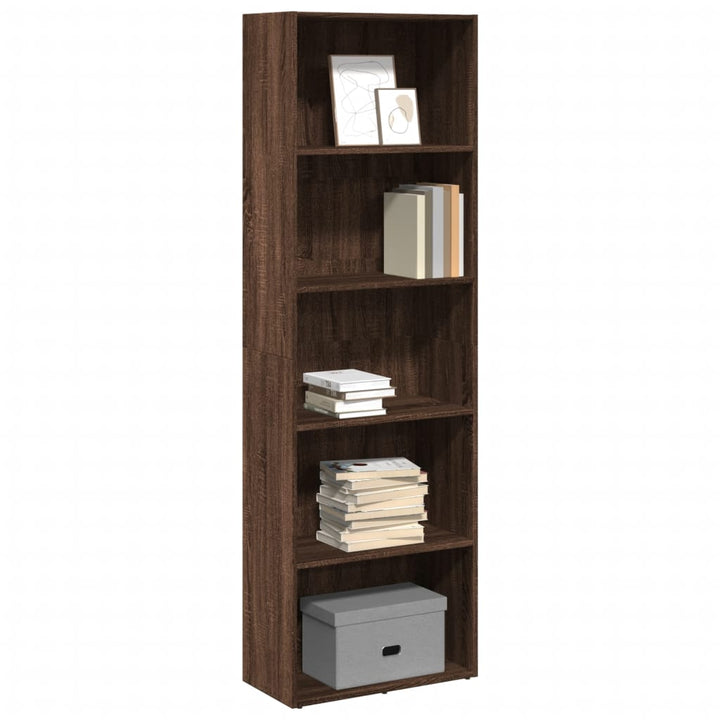 Bibliothèque 80X30X Bois D'ingénierie Chêne Marron