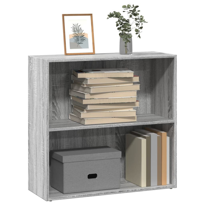 Bibliothèque 80X30X Bois D'ingénierie Sonoma Gris