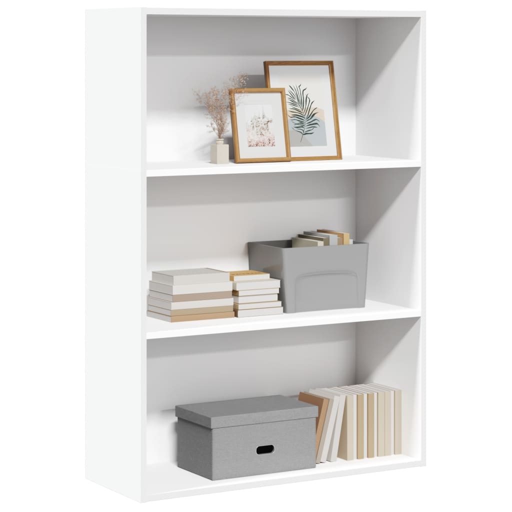 Bibliothèque 60X30X76,5 Cm Bois D'ingénierie Blanc