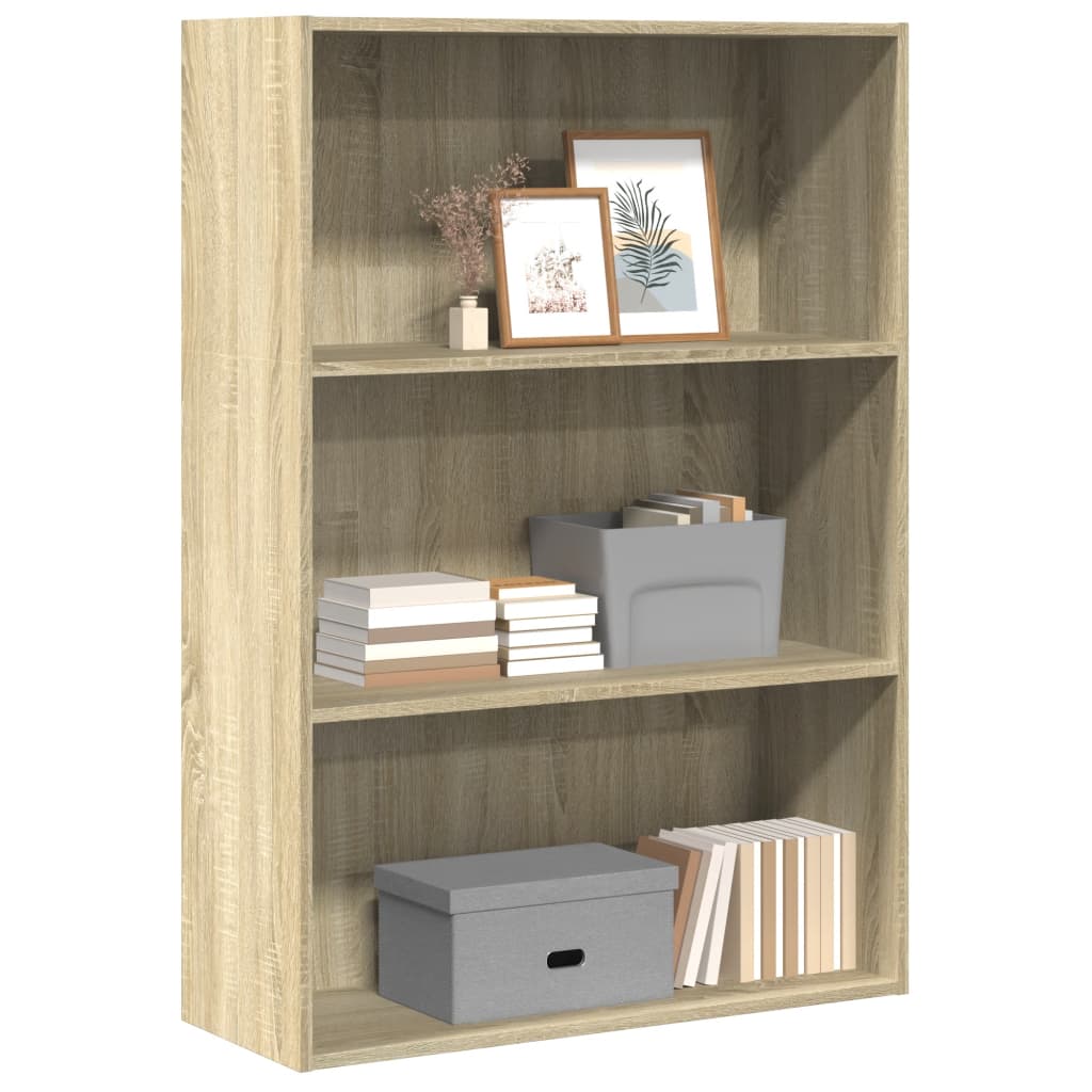 Bibliothèque 80X30X Bois D'ingénierie Chêne Sonoma