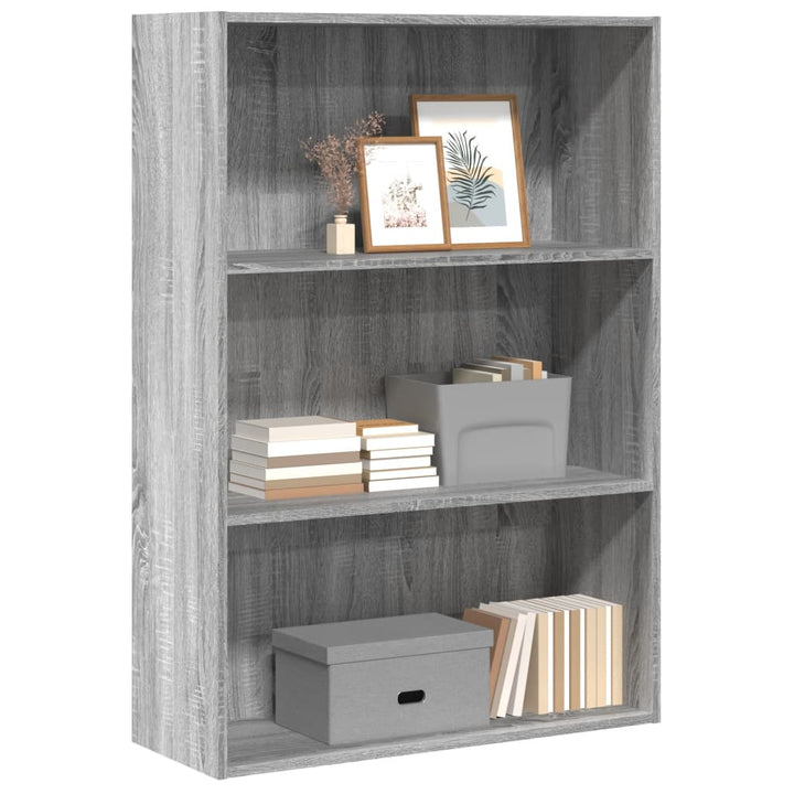 Bibliothèque 80X30X Bois D'ingénierie Sonoma Gris